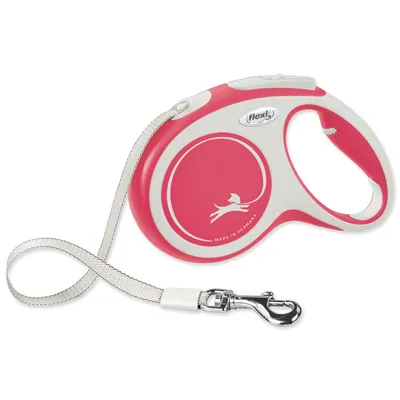 Produktbild von Flexi New Comfort M Tape 5 m, Hund, Rückziehbare Leine, Rot, Kabel/Schnur, 25 kg, Monochromatisch