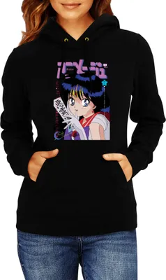 Produktbild von Damen Kapuzenpullover Japan Manga Anime Comics Animation Sailor Anime Manga Moon 15, Lady L / Schwarz