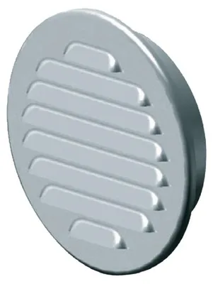 Obrázek produktu pro Mřížka větrací kruhová se síťovinou Den Braven pr. 130 / 100 mm, nerez