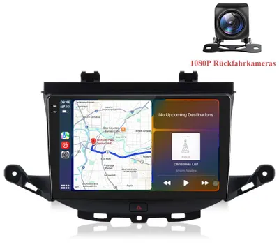 Produktbild von 9.5" 2K QLED Autoradio für Opel Astra K 2015-2019 kabelloses CarPlay Android Auto inkl. 1080P Rückfahrkamera GPS Navi 4G WIFI 6+128GB