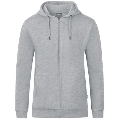 Produktbild von JAKO Damen Kapuzenjacke Organic, Farbe:hellgrau meliert, Größe:38