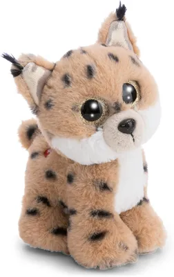 Produktbild von NICI GLUBSCHIS Kuscheltier Luchs Lenzo 15cm - braun - Stofftier aus weichem Plüsch, niedliches Plüschtier zum Kuscheln und Spielen, für Kinder & Erwachsene, tolle Geschenkidee - 63054
