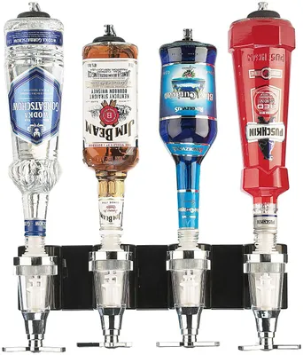 Produktbild von Bar Butler für vier Flaschen, Schnapsspender - Flaschenhalter für die Wand