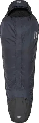 Image de Highlander Sac de couchage momie Trekker 150 -5°C avec moustiquaire-noir