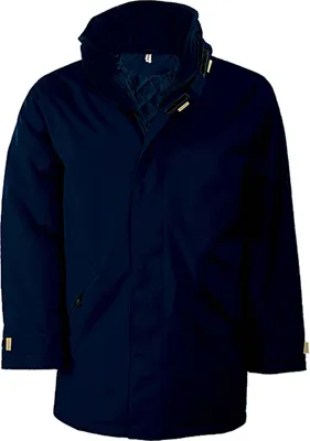 Produktbild von Kariban Herren Parka Kapuzenparka Regenmantel Isolierjacke Winterjacke, Größe:3XL, Farbe:Sky Blue