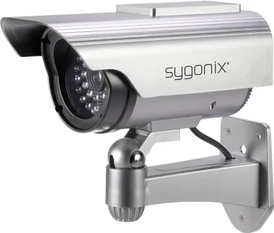 Produktbild von Sygonix SY-3420674 Kamera-Attrappe mit Solarmodul, mit blinkender LED