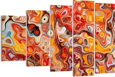 Produktbild von Bild auf Leinwand - Leinwandbild - Abstraktion modern - 150x100cm - Wand Bild - Wanddeko - Leinwanddruck - Bilder - Kunstdruck - Wanddekoration - Leinwand bilder - Wandkunst - EG150x100-3859