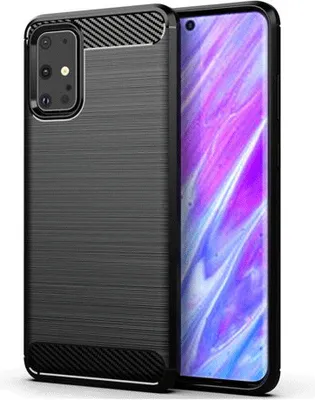 Produktbild von starfix Carbon Silikon-Hülle Tasche Case für Samsung Galaxy S20+ PLUS schwarz