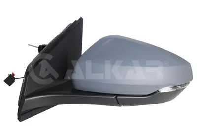 Produktbild von ALKAR 6137198 Außenspiegel Seitenspiegel Links für VW POLO (AW1, BZ1) Asphärisch Grundiert