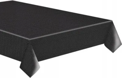 Produktbild von Schwarze Papiertischdecke mit weißen Punkten 120x180cm