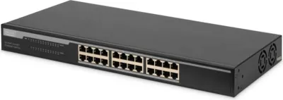 Produktbild von Digitus 24-Port Gigabit Switch, 19 Zoll, Unmanaged, Unmanaged, Gigabit Ethernet (10/100/1000), Vollduplex, Rack-Einbau