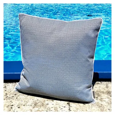 Produktbild von Outdoorkissen Dekokissen schmutz- und wasserabweisend für den Garten 45x45 blau