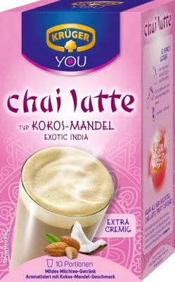 Produktbild von Krüger You Chai Latte Typ Kokos-Mandel Exotic India extra cremig | 10 Portionen