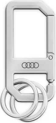 Produktbild von Original Audi Schlüsselanhänger Karabiner, silber