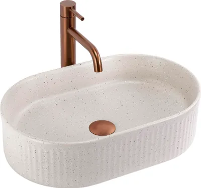 Zdjęcie produktu dla Umywalka Nablatowa Rea Vanda 48  Beige