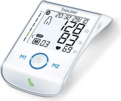 Obrázek produktu pro BEURER Měřič krevního tlaku na paži 2x60 pamětí LCD Bluet ws BM 85
