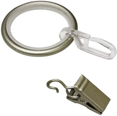 Productafbeelding van Champagnekleurige gordijnringen, 3,9/3,0 cm