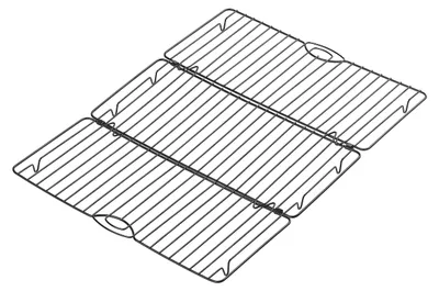 Produktbild von Tala Klappbares Abkühlgitter ca. 44 x 32 cm, Faltbares Kuchengitter aus Metall f