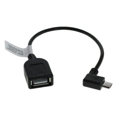 Produktbild von OTB Adapterkabel Micro-USB OTG (USB On-The-Go) für Smartphones, Tablets und Camcorder abgewinkelt