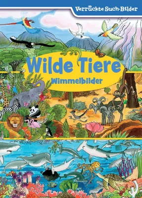 Produktbild von Wilde Tiere - Wimmelbilder - Verrückte Such-Bilder