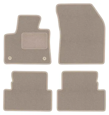 Productafbeelding van Velours automatten voor Opel Grandland vanaf 2017 (crossover) – 4-delig, beige, op maat – Wielganizator LUX