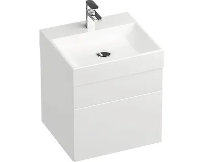 Image de Armoire de toilette sous lavabo RAVAK Blanc naturel brillant 500 x 450 x 450 mm X000001051