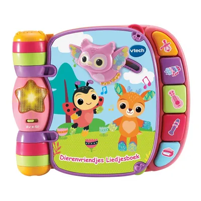 Zdjęcie produktu dla VTech VTech Baby Animal Friends Song Book - zabawka interaktywna - książeczka dla niemowląt - książki dla dzieci - różowy - prezent - od 3 do 36 miesięcy