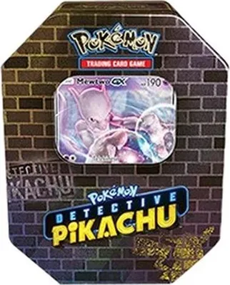 Produktbild von Pokemon Detective Pikachu Tins: Mewtwo GX Tin