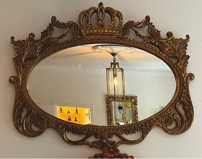 Produktbild von Pompöös by Casa Padrino Barock Spiegel Antik Gold 123 cm - Harald Glööckler Barock Interior