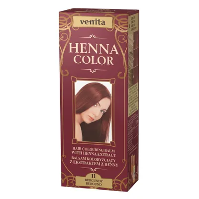 Zdjęcie produktu dla Venita Henna Color Balsam Koloryzujący Do Włosów 11 Burgund 75 Ml