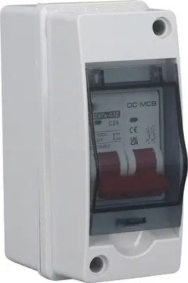 Image de 2P Photovoltaic System DC Miniature Circuit Breaker Solar IP65 Waterproof PV Disconnect Switch DC1000V 25A