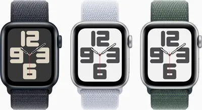 Produktbild von Apple Watch SE OLED 44 mm Digital 368 x 448 Pixel Touchscreen Schwarz WLAN GPS