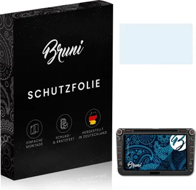 Produktbild von Bruni Basics-Clear 2x Schutzfolie kompatibel mit Pumpkin 0373B-New 8 Inch Folie