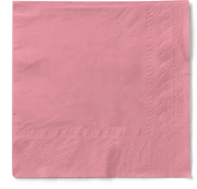 Produktbild von Tissue Serviette Rosa 3-lagig, 33 x 33 cm, 100 Stück - Mank
