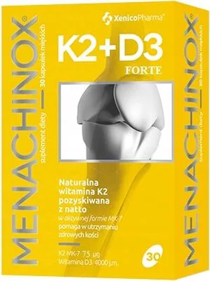 Productafbeelding van Menachinox K2+D3 Forte - 30 capsules voor het immuunsysteem