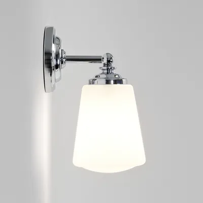 Zdjęcie produktu dla Lampa ścienna nostalgia lampa ścienna chrom szkło oświetlenie nowoczesne nowe