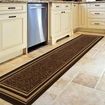 Produktbild von Famanu Teppichläufer mit Gummiunterseite - Braun, 57 x 210 cm