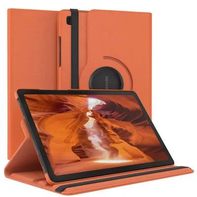 Produktbild von EAZY CASE - Tablet Hülle für Samsung Galaxy Tab A7 Schutzhülle, Tablet Case 360° drehbar in Orange