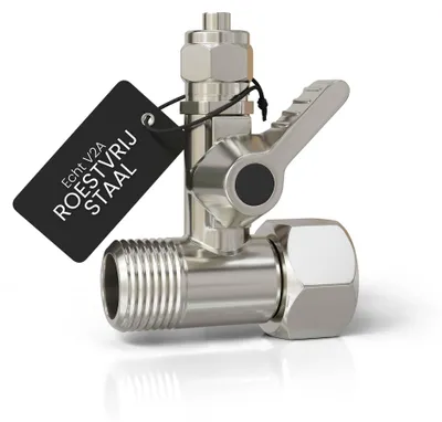 Immagine prodotto di Raccordo a T in acciaio inossidabile, adattatore 3/8 x 3/8 x 1/4 di pollice