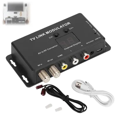Obrázek produktu pro RF modulátor UHF - AV na RF konvertor - TM70 - Zobrazení kanálu - Jednoduchá instalace