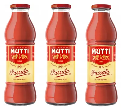 Produktbild von Tomatenpassata große Glasflasche 3 x 700g - Mutti