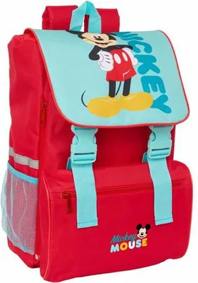 Immagine prodotto di Zaino scuola Topolino Blu Rosso 18,5 x 41 x 15 cm