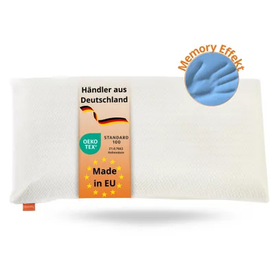 Produktbild von sleepling – orthopädisches Nackenstützkissen, Visco Kissen 40 x 80 cm, viskoelastisches Kopfkissen, Memory Foam
