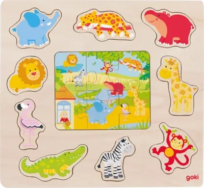 Produktbild von Gollnest & Kiesel Einlegepuzzle Zootiere 0 0 STK