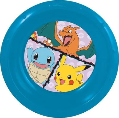 Produktbild von Stor Pokémon Kinderteller 17 cm - mikrowellengeeignet und praktisch für große Mahlzeiten