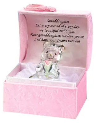 Kristallfiguren-Schatzkiste mit Gedicht, personalisiertes Geschenk