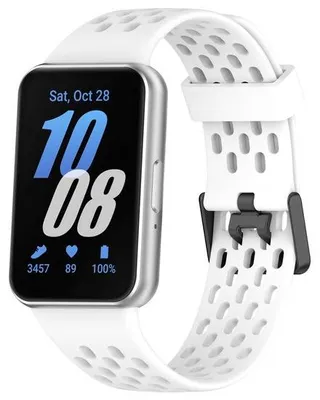 Obrázek produktu pro Silikonový náramek pro fitness trackery, vhodný pro Galaxy Fit, perforovaný, se sponou