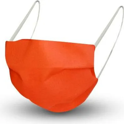 Produktbild von Design Maske aus Baumwolle, mit em Innenvlies - ORANGE - 15431 + Gratiszugabe