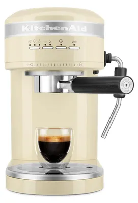 Zdjęcie produktu dla KitchenAid 5KES6503EAC, Ekspres do espresso, 1,4 l, Kawa mielona, 1470 W, Kremowy