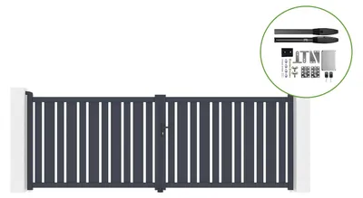 Produktbild von Elektrisches Flügeltor 4x1,4m VEYMONT + HICKER B200 Motorisierung